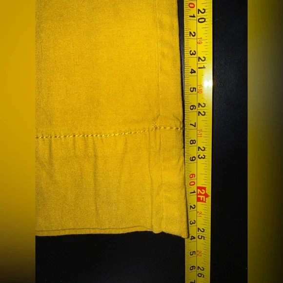 Maeve Anthropologie The Collette Cropped Wide Leg Linen blend pants 29 EUC - Picture 10 of 10